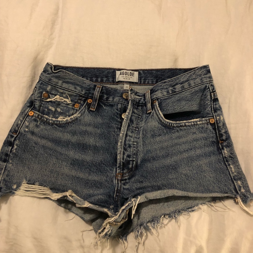 AGOLDE - Parker - size 25 - medium wash shorts